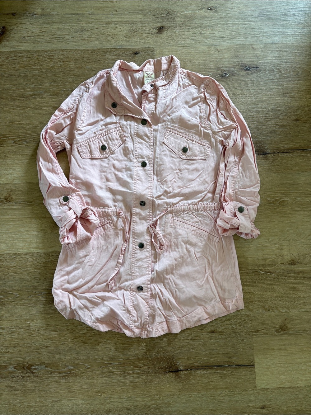 Faded Glory Pink Lightweight Utility Jacket